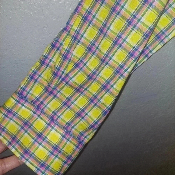 Ralph Lauren Shirt Men's XL Yellow Plaid Long Sleeve Button Down Cotton - Picture 4 of 6
